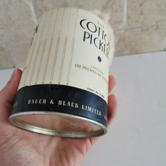 Vintage The Cotton Picker Can, Beauty Supply Cosmetic Nursery Vintage Ad - Picture 7 of 9